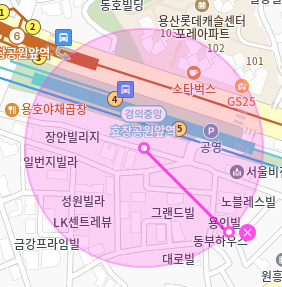 용문동 월주차 / 효창공원앞역 5번출구 도보1분, 초역세권