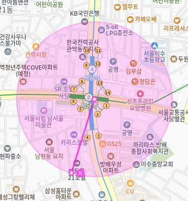 사당역 월주차 _사당역 도보 4분 거리 월주차장