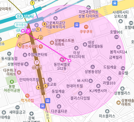상봉역 월주차장_상봉역 도보 5분 거리 월주차장