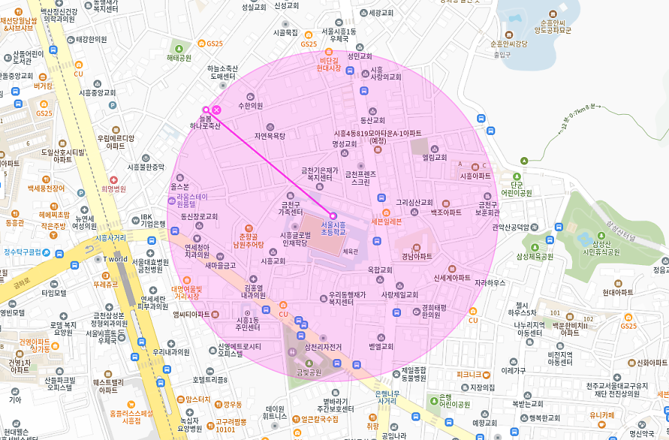시흥동 월주차 | 시흥초등학교 도보 4분, 24시간 자주식 ‘지정석’