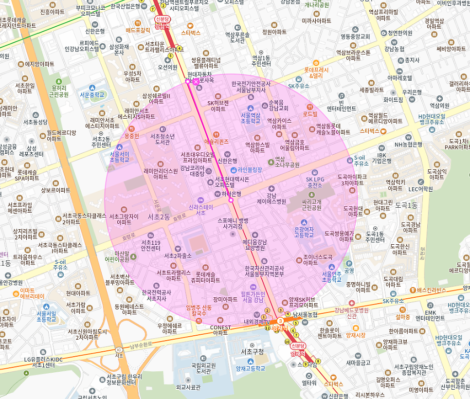 강남역 월주차 | 강남역 도보 7분, 뱅뱅사거리 인근 24시간 자주식 주차장