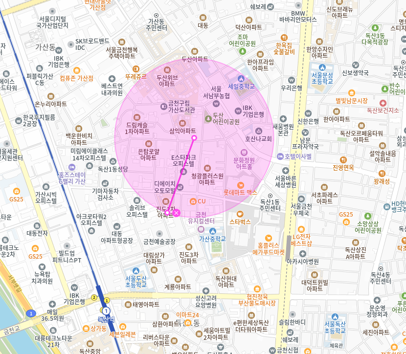 가산동 월주차 | 독산역 인근 가산동 가성비 월주차장