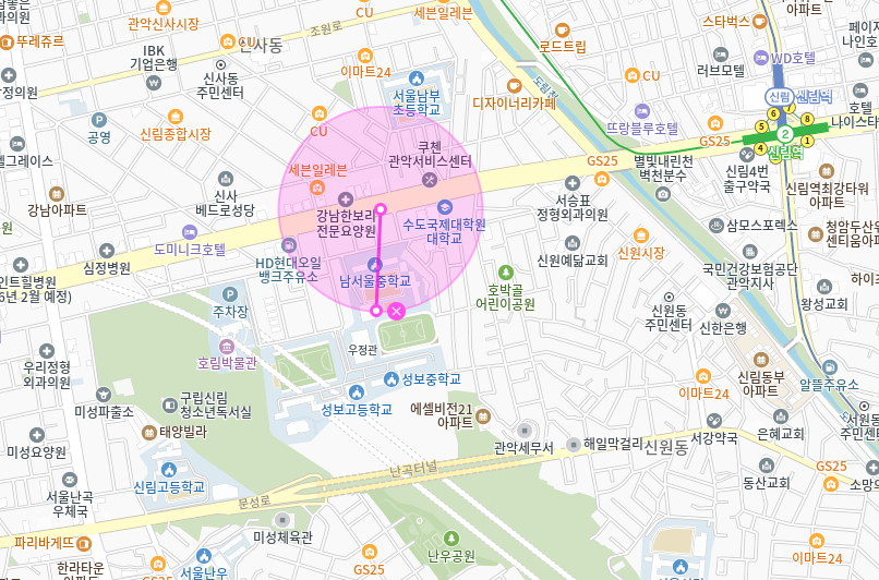 신림동 월주차 | 남서울중 바로 앞 경차 지정석 월주차장 여기있었네요~!