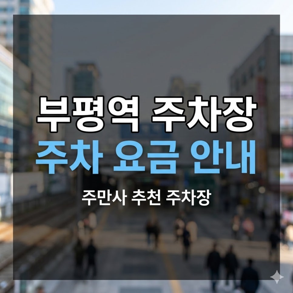 부평역 주차장 | 인천 부평 주만사 추천 2곳   스시애 맛집 가이드 대표 이미지