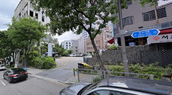 예술의전당 입구에서 5분, 예술의전당 인근 일주차장 가는 길