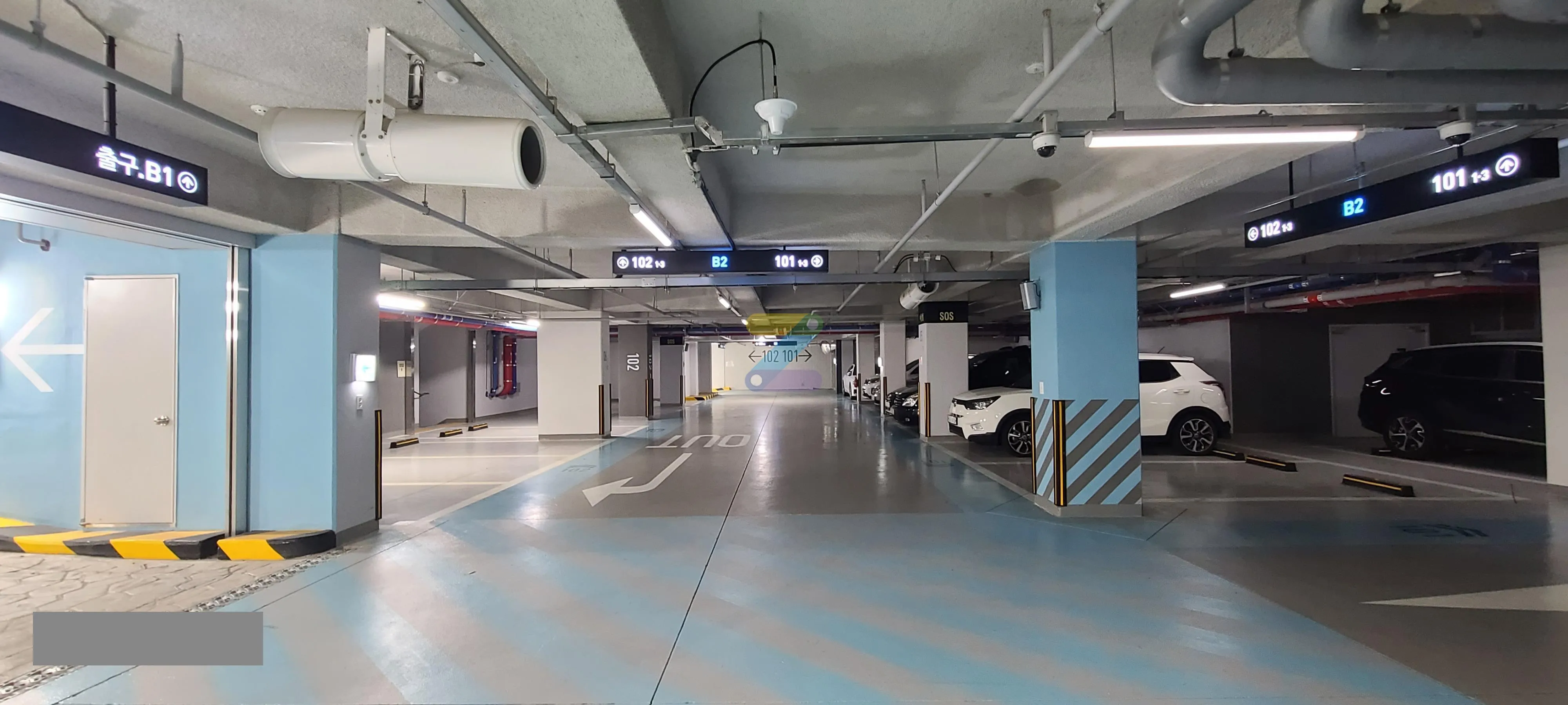 예술의전당 입구에서 5분, 예술의전당 인근 일주차장 가는 길