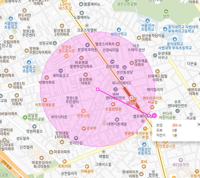망원동 월주차 / 망원역, 망원시장 도보 3분거리