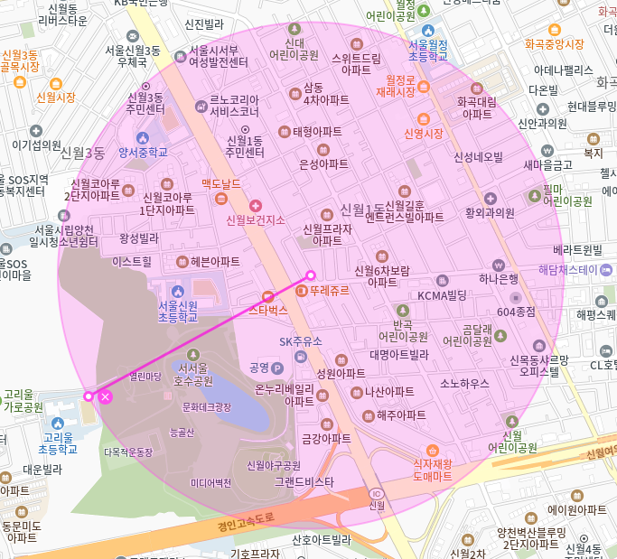신월동 월주차 / 서서울 호수공원도보3분