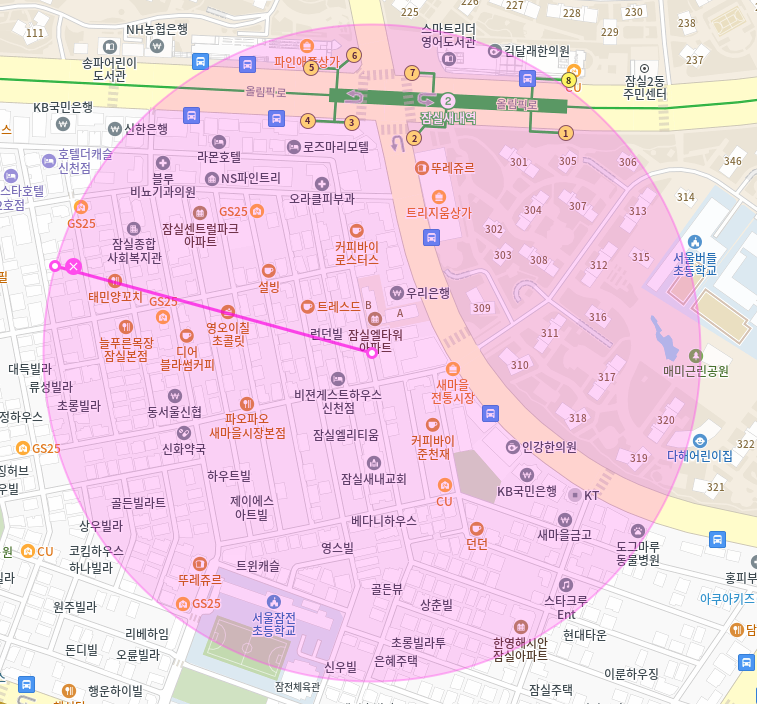 송파구 월주차 / 잠실새내역 도보3분