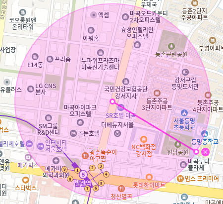 등촌동 월주차 / 발산역 도보 5분 NC백화점 강서점 인근