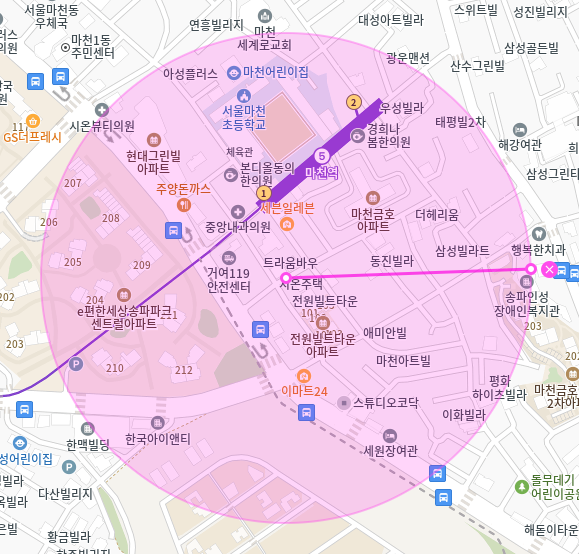 마천동 월주차 / 마천역 도보 1분