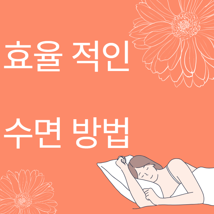효율적인 수면방법 대표 이미지