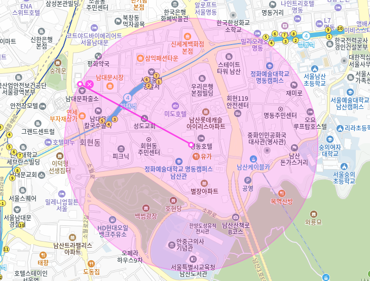 회현동 월주차_회현역 3번출구 도보 3분거리 단일주차장