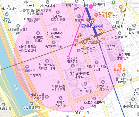 가산동 월주차 / 가산디지털단지역 도보 5분 인근 최저가!