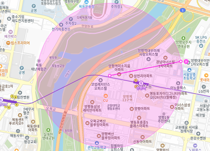 양평동 월주차_양평역 1번 출구 도보 2분거리 역세권 단일주차장