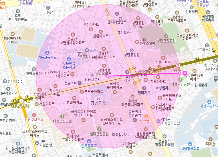청담역 월주차_8번출구 도보 3분거리 전일제 월주차장