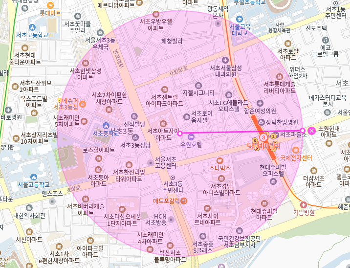 남부터미널 월주차_남부터미널역 6번 출구 도보 4분거리 월주차장