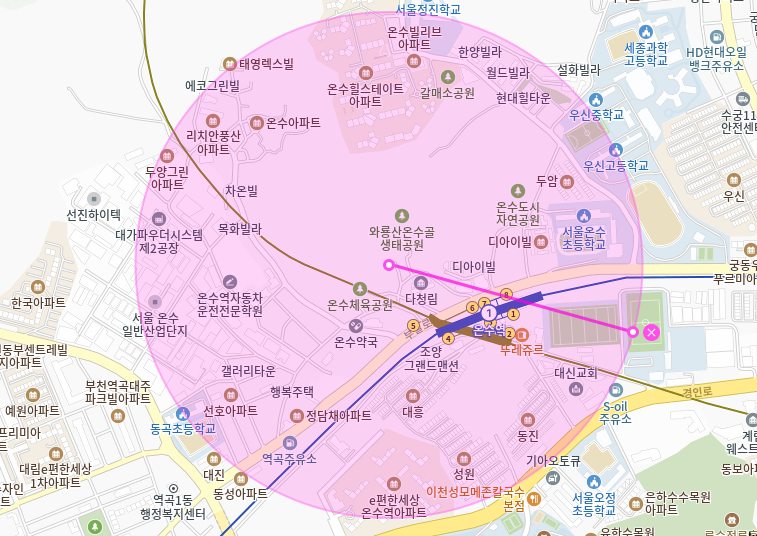 온수동 월주차_온수역 5번출구까지 걸어서 1분!역세권 단일주차장