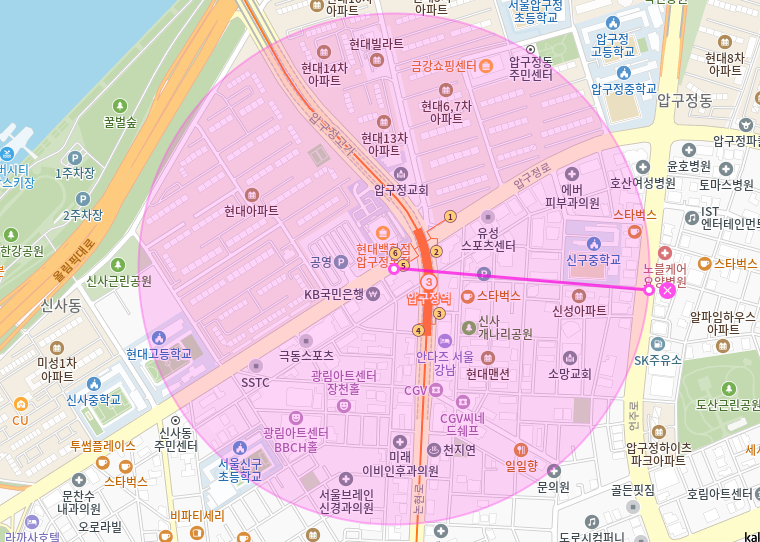 압구정역 월주차_5번출구 도보 1분거리 초역세권 단일주차장 가져가세요