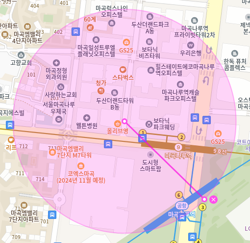 마곡나루역 월주차 / 마곡나루역 1번출구 도보1분, 탑차주차가능