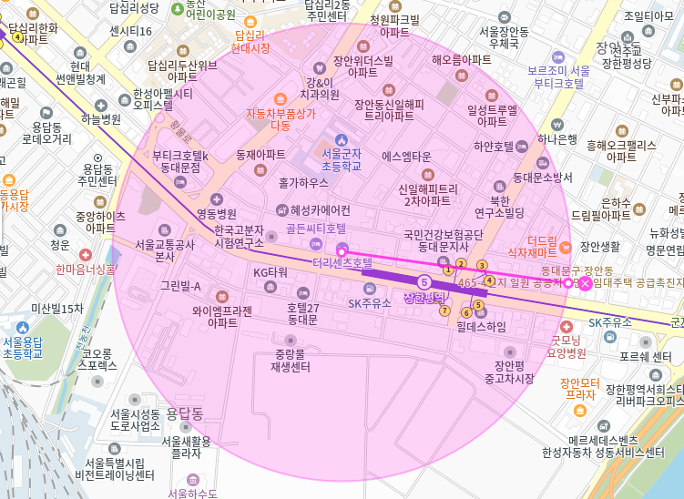 장한평 월주차_장한평역 1번출구까지 도보 3분거리 역세권 월주차장