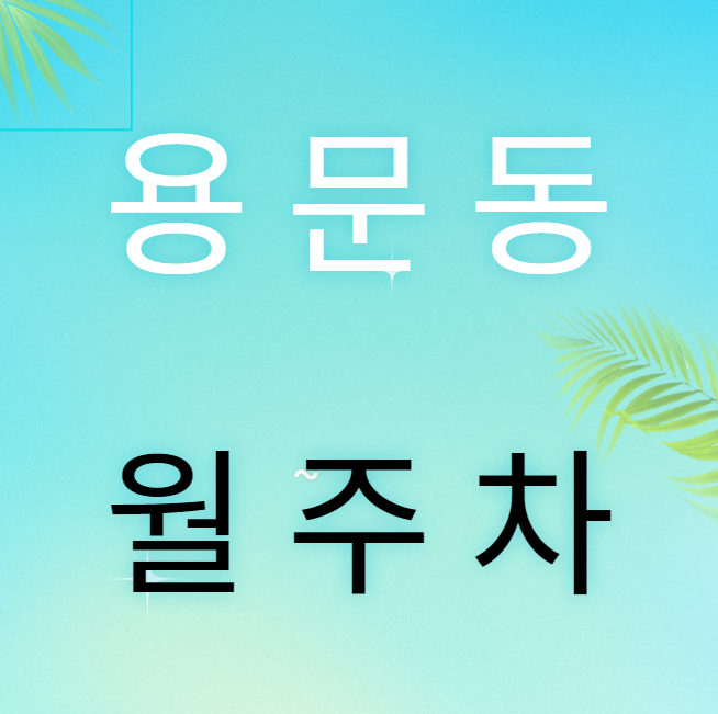 용문동 월주차 / 용문시장 인근, 지정석, 단일주차 대표 이미지