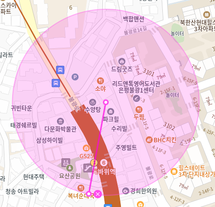 불광동 월주차 / 독바위역 1번출구 도보1분 기계식