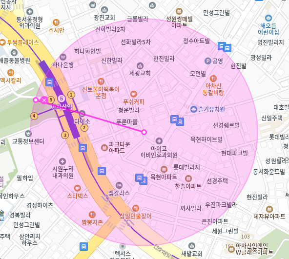 구의동 월주차 / 아차산역 2번출구 도보1분 초역세권, 단일주차
