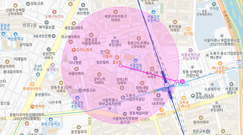 창동역 월주차 _ 역세권/평일전용/8만원/주차장