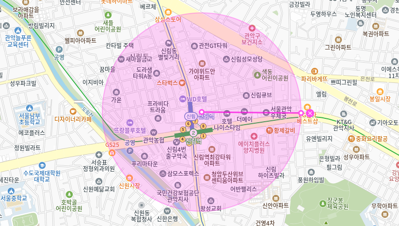 신림역 월주차 _  7번 출구 앞 역세권 주차장