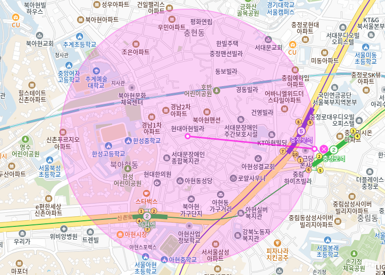 북아현동 월주차_충정로역 아현역 도보 5분 이내 더블역세권 단일주차장