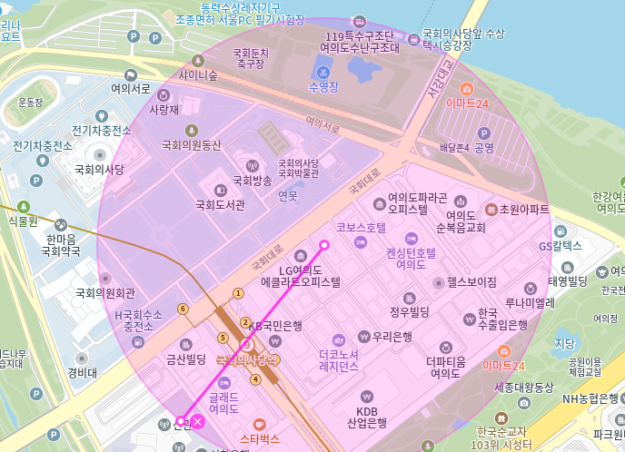 국회의사당역 월주차_1번출구까지 도보 3분거리 역세권 단일주차장