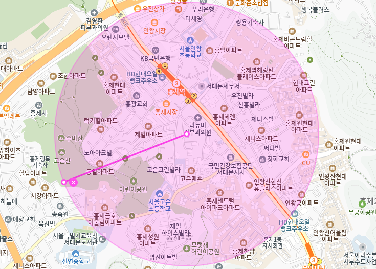홍제동 월주차_홍제역 3번출구 도보 1분거리 역세권  월주차장