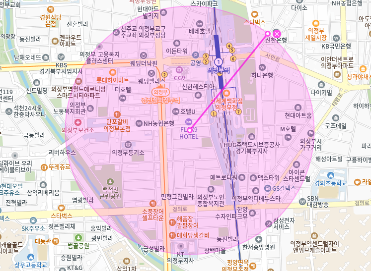 의정부역 월주차_1번출구 도보 1분거리,역세권,지정석,단일주차