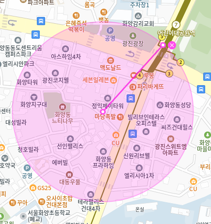 화양동 월주차 / 어린이대공원역 4번출구 도보3분, 지정석
