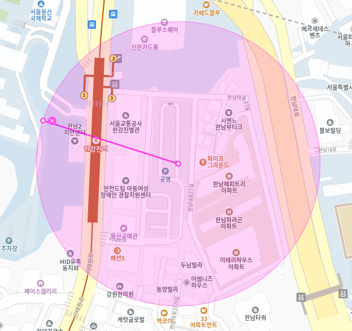 한강진역 월주차 / 한강진역 3번출구 도보3분, 단일주차장