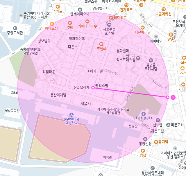 청파동 월주차 / 지정석, 단일주차장, 지정석으로 편하게 주차하세요.