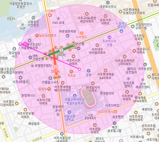 교대역 월주차_13번출구 도보 2분 초역세권 전일 24시 단일주차