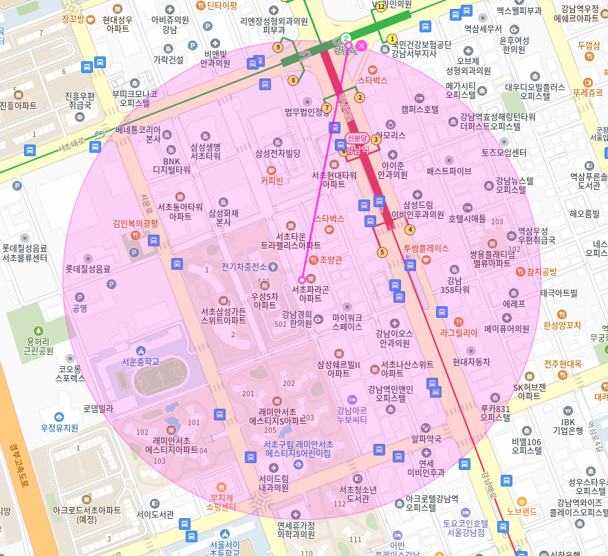 강남역 월주차 / 강남역 5번출구 도보1분, 기계식 주차장 인근 최저가 !