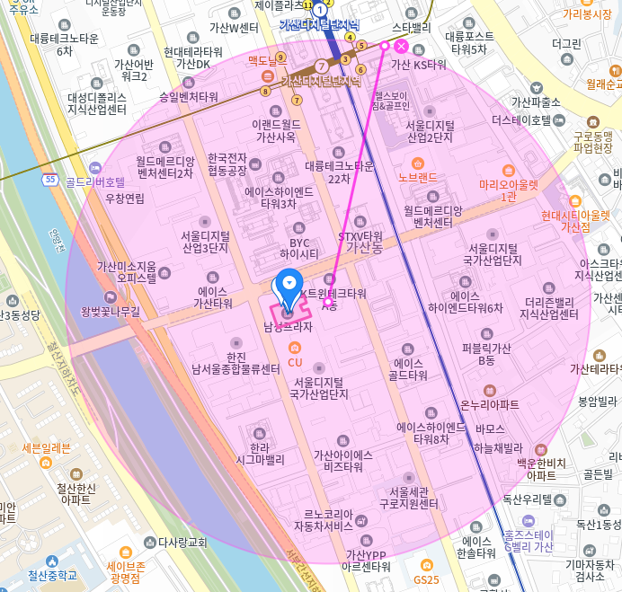 금천구 월주차_가산디지털단지역 도보 10분 월주차장