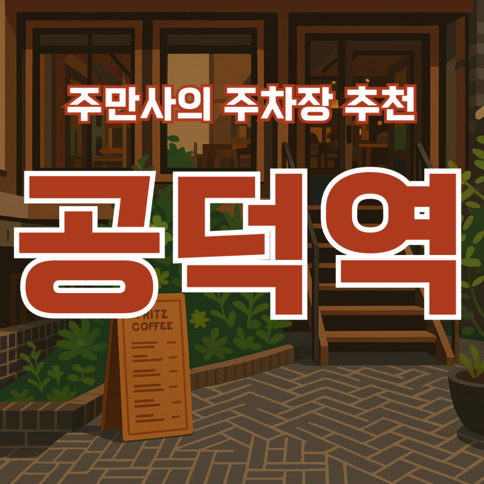 공덕 주차장 | 공덕역 공영주차장 자리 없을 때? 프릳츠 도화점 가는 길, 주차는 여기서 대표 이미지