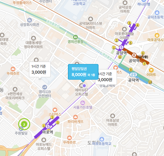 공덕 주차장 | 공덕역 공영주차장 자리 없을 때? 프릳츠 도화점 가는 길, 주차는 여기서