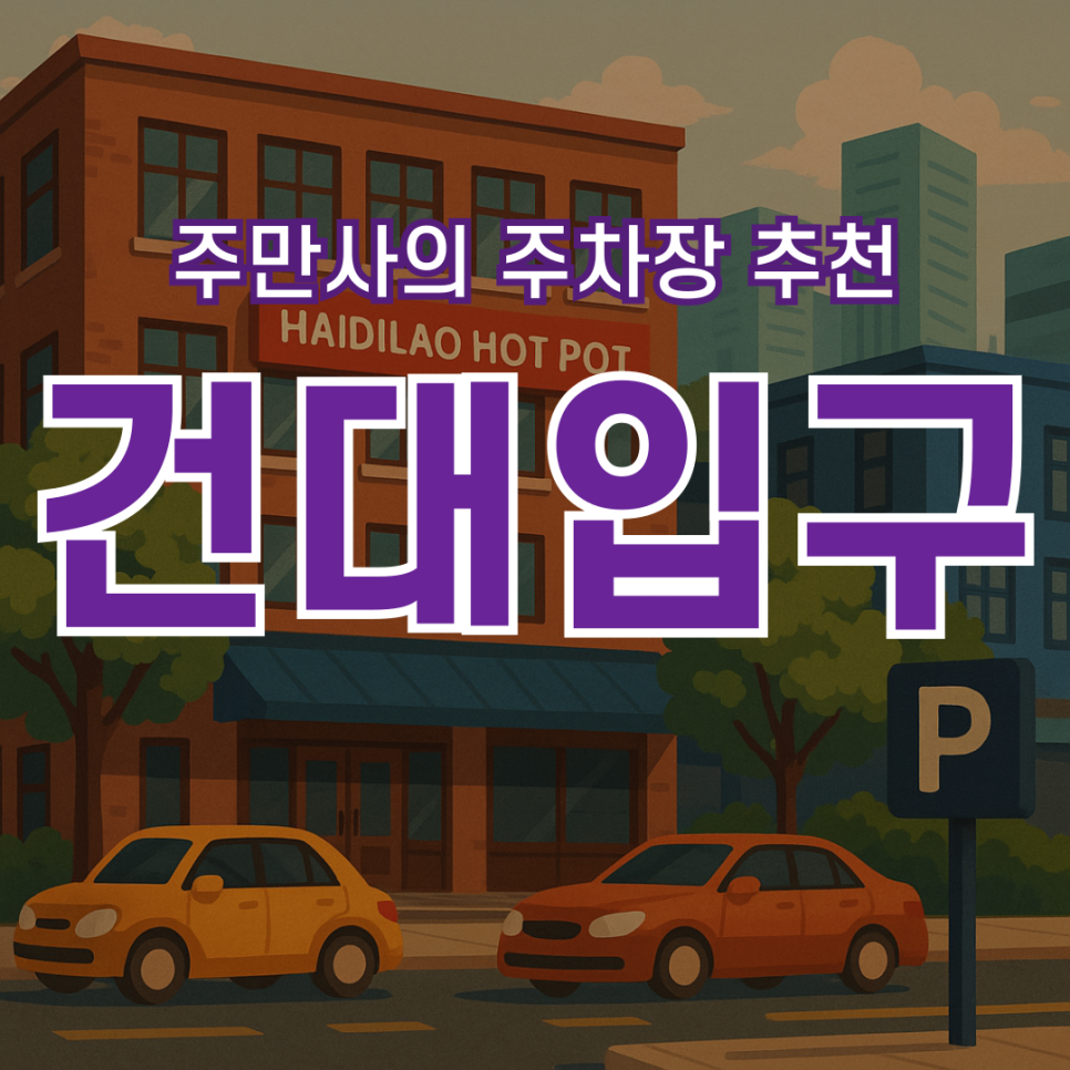 건대 주차장 추천 | 건대입구역 건대병원 근처 맛집과 공영주차장 정보 유료 주차장 6곳 총정리 대표 이미지