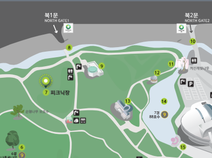 올림픽공원 주차장 성내천 인근 주차 요금 정보 피크닉 데이트 코스 추천