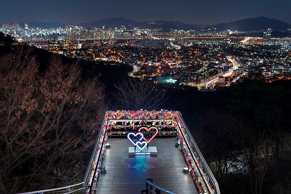 남산야외식물원 주차장 남산 둘레길 야경 산책 코스 저렴하게 주차 가능한 곳 추천