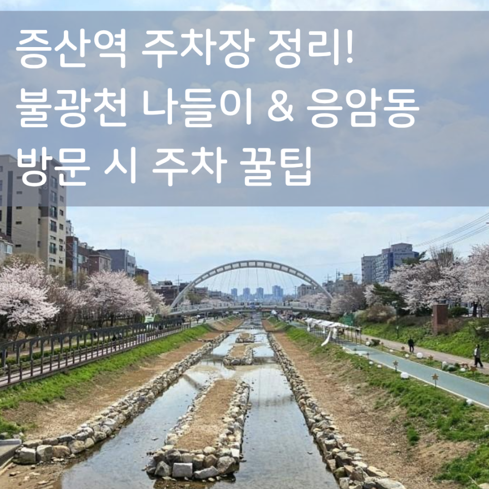 증산역 주차장 정리! 불광천 나들이 & 응암동 방문 시 주차 꿀팁 대표 이미지