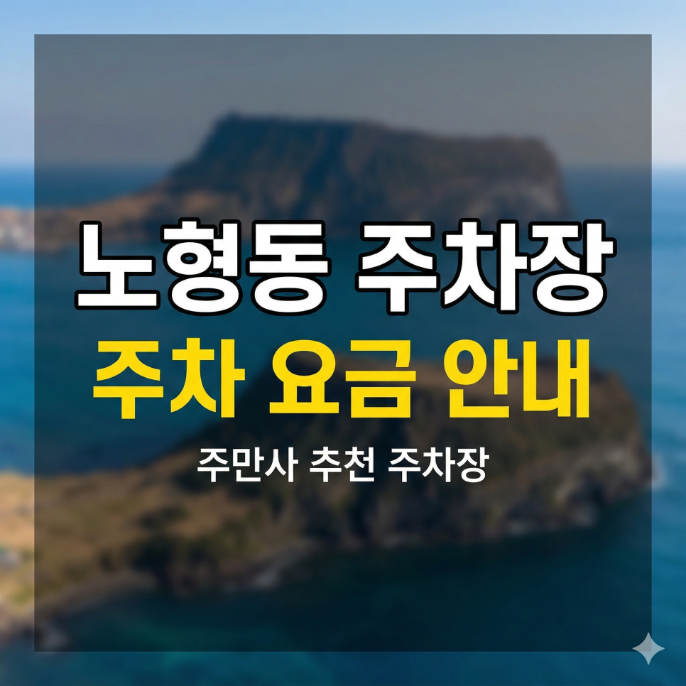 노형동 주차장 인근 가성비 BEST 5 | 노형오거리 & 제주 도심 나들이, 일 주차 1천 원대 역대급 가성비 스팟 대표 이미지