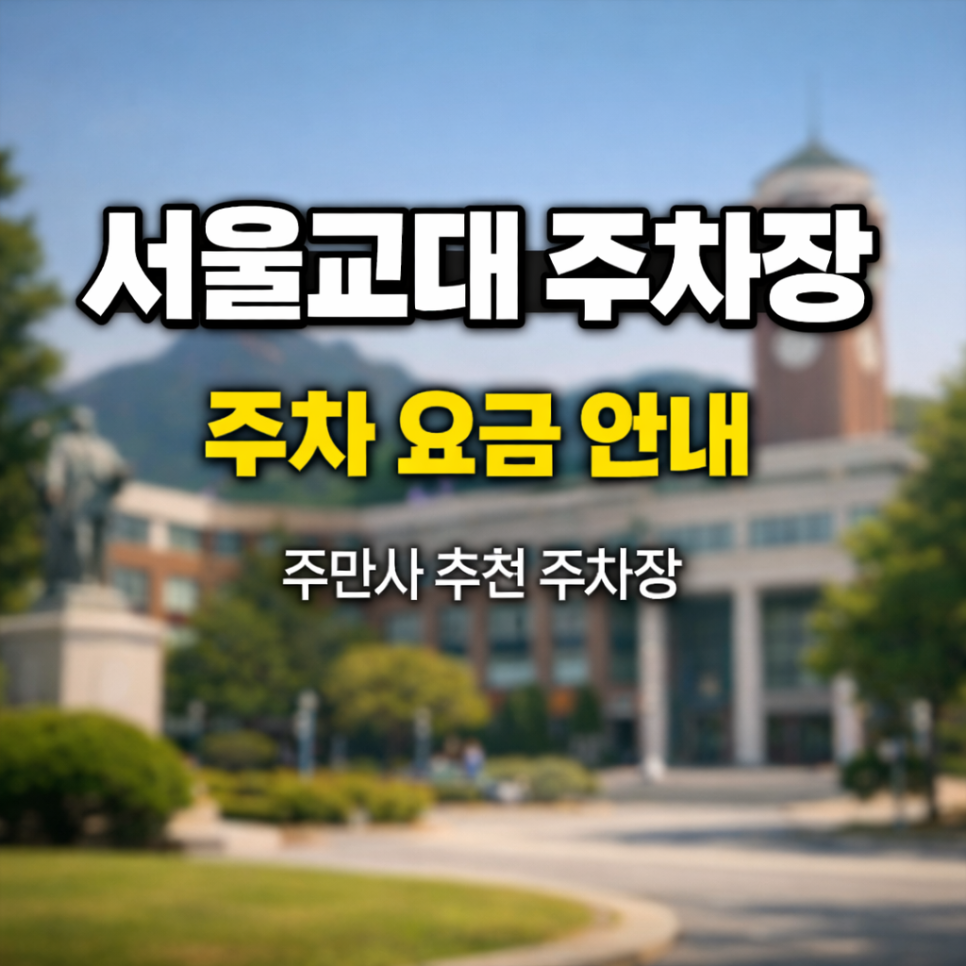 서울교대 주차장 인근 가성비 BEST 5 | 법조타운 출퇴근 & 서초동 나들이, 심야권 6천 원대 특급 명당 대표 이미지