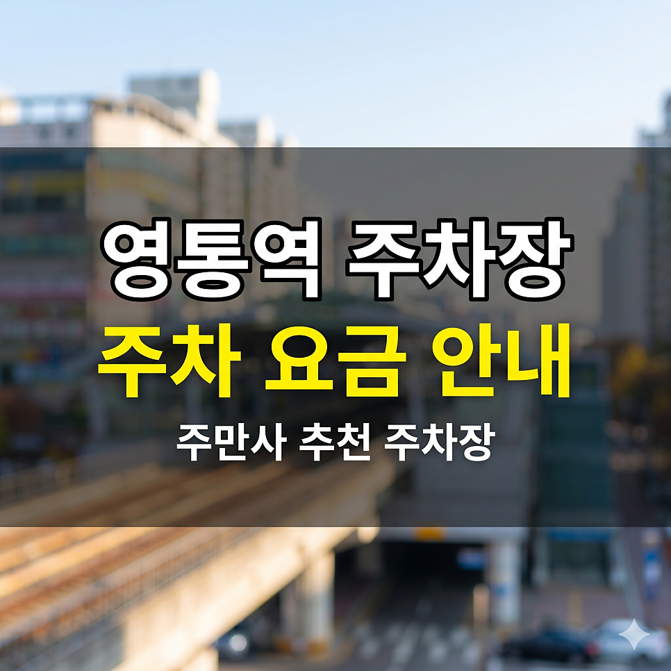 영통역 주차장 | 관공서 5부제에 걸렸다면? 영통동 안심 파킹 스팟 5곳 대표 이미지