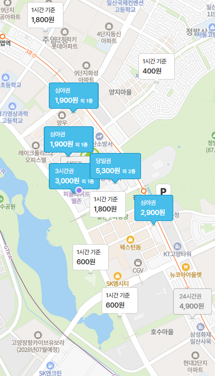 정발산역 주차장 6곳 총정리! 이자카야 맛집 하나기와 함께 즐기기